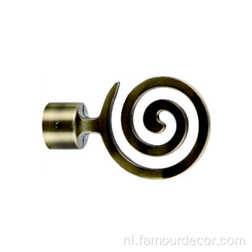 Swirl grafische hardwaregordijnstaafuitgang